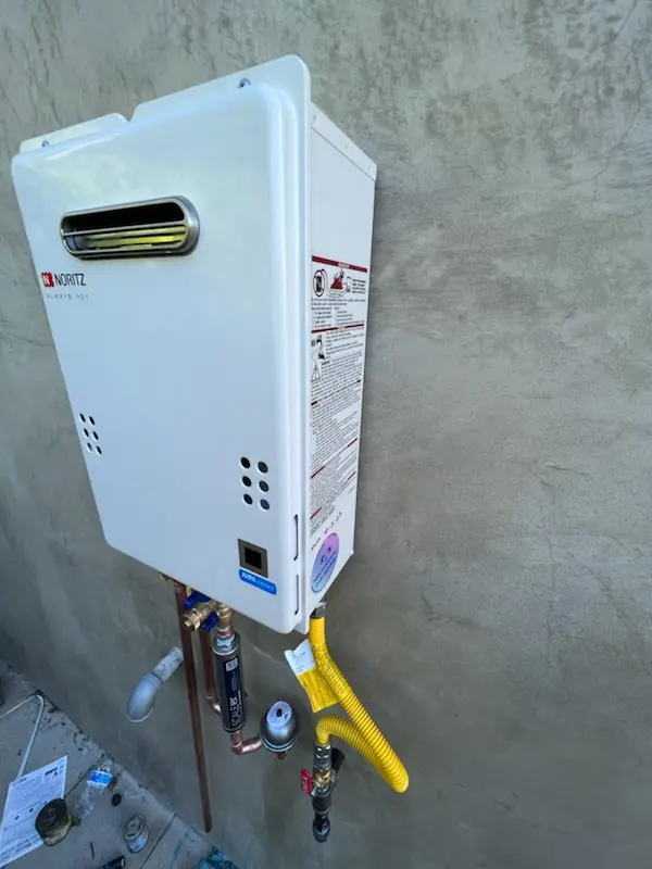 Tankless water heater installation for Turners Chance homes